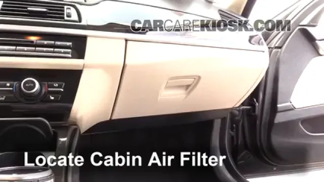 2014 BMW 535d xDrive 3.0L 6 Cyl. Turbo Diesel Filtre à air (intérieur) Changement